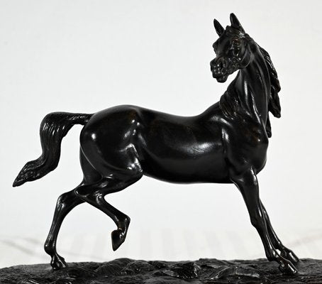 Regula Horse on Wooden Base, Early 20th Century-RVK-1800302