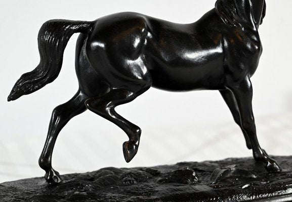 Regula Horse on Wooden Base, Early 20th Century-RVK-1800302