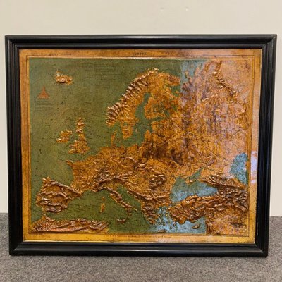 Relief Map of Europe by F. Dufour-IGT-932109