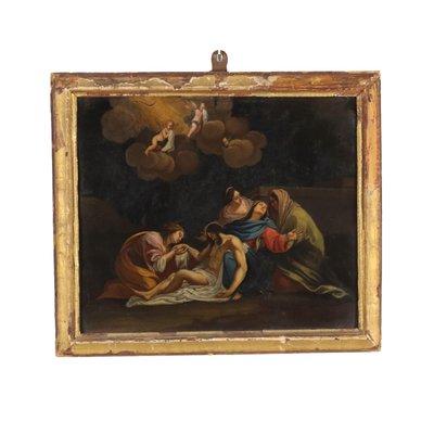 Religious Composition Painting, 16th-Century, Oil on Canvas, Framed-VMM-1338700