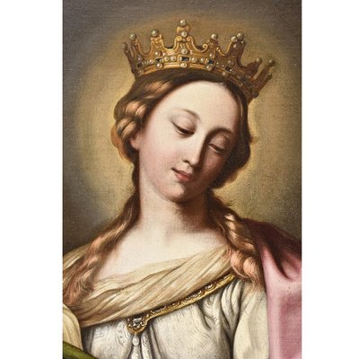 Religious Painting, Saint Catherine, 1600s, Oil on Canvas-YVI-989094