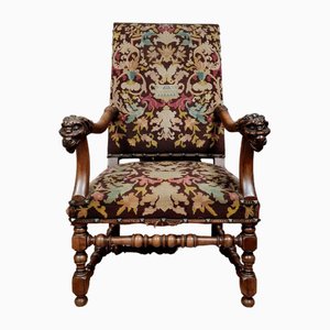 Renaissance Armchair in Sculpted Walnut-MWB-1797921