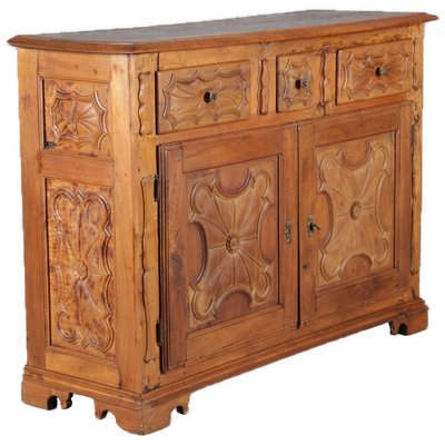 Renaissance Early Baroque Half Cabinet in Walnut, 17th Century, Italy-DXD-1789932