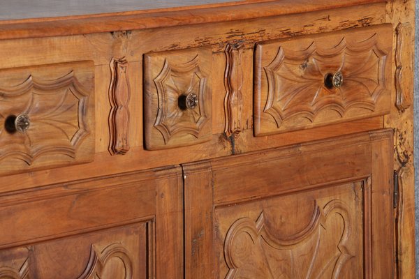 Renaissance Early Baroque Half Cabinet in Walnut, 17th Century, Italy-DXD-1789932