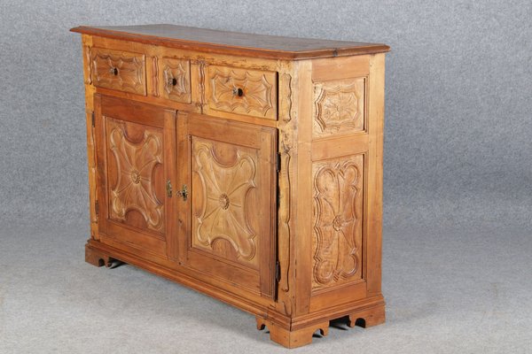 Renaissance Early Baroque Half Cabinet in Walnut, 17th Century, Italy-DXD-1789932