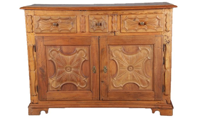 Renaissance Early Baroque Half Cabinet in Walnut, 17th Century, Italy-DXD-1789932