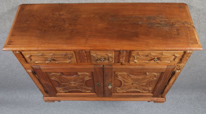 Renaissance Early Baroque Half Cabinet in Walnut, 17th Century, Italy-DXD-1789932