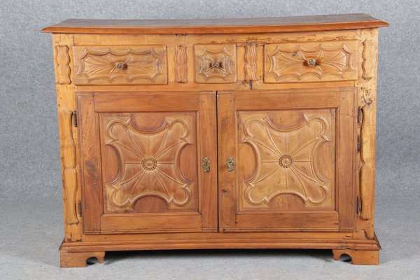 Renaissance Early Baroque Half Cabinet in Walnut, 17th Century, Italy-DXD-1789932