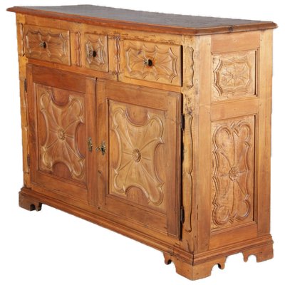 Renaissance Early Baroque Half Cabinet in Walnut, 17th Century, Italy-DXD-1789932