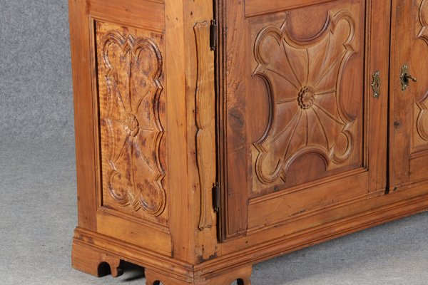 Renaissance Early Baroque Half Cabinet in Walnut, 17th Century, Italy-DXD-1789932