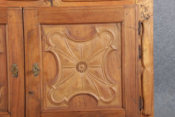 Renaissance Early Baroque Half Cabinet in Walnut, 17th Century, Italy-DXD-1789932