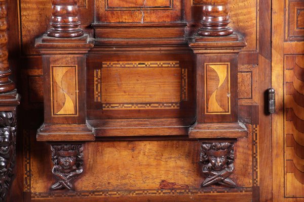 Renaissance or Early Baroque Facade Cabinet, 17th Century-DXD-931723