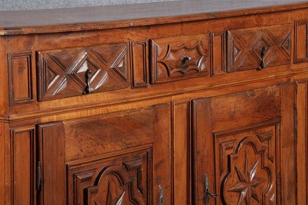 Renaissance or Early Baroque Half-Cabinet in Walnut, Italy, 17th Century-DXD-1132869