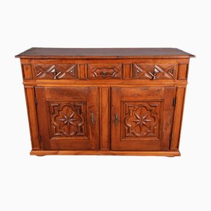 Renaissance or Early Baroque Half-Cabinet in Walnut, Italy, 17th Century-DXD-1132869