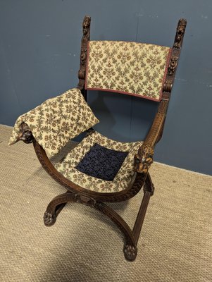 Renaissance Style Armchairs in Walnut, Set of 2-HLV-1797856