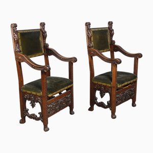 Renaissance Style Armchairs, Set of 2-WSV-1800373