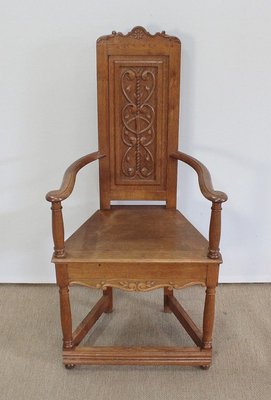 Renaissance Style Caquetoires Armchairs in Blond Oak, Late 19th Century, Set of 2-RVK-1003540