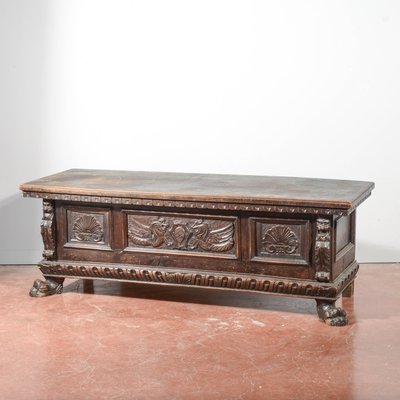 Renaissance Style Carved Chest, 1900s-RAQ-2016964