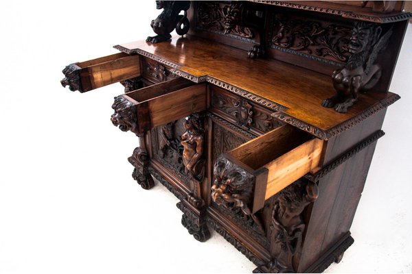 Renaissance Style Carved Sideboard, France, 1790s-BXB-1801021