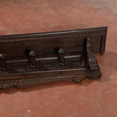 Renaissance Style Carved Wall Coat Hanger, 1920s-RAQ-2016965