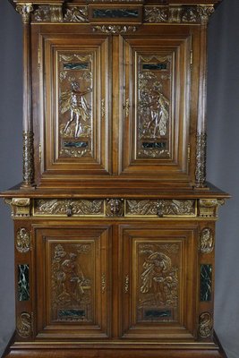 Renaissance Style Carved Walnut Buffet-WSV-1372294