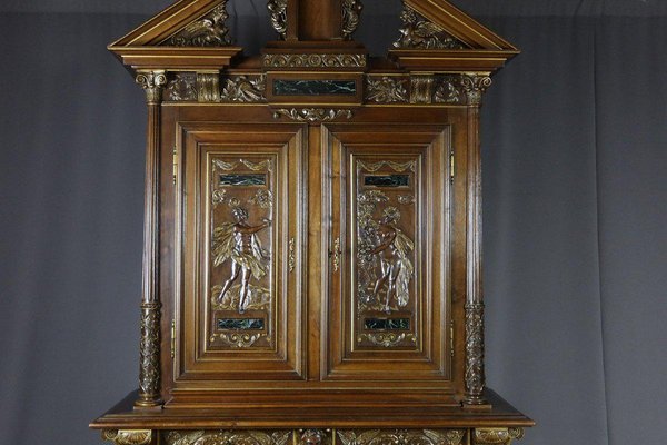 Renaissance Style Carved Walnut Buffet-WSV-1372294