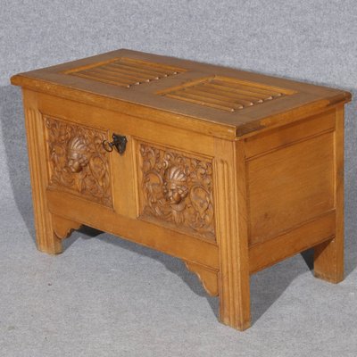 Renaissance Style Chest in Oak, 1940s-DXD-1790803