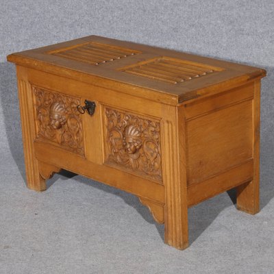 Renaissance Style Chest in Oak, 1940s-DXD-1790803