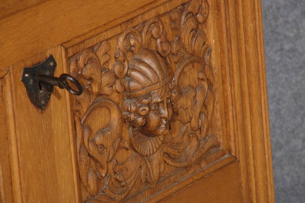 Renaissance Style Chest in Oak, 1940s-DXD-1790803