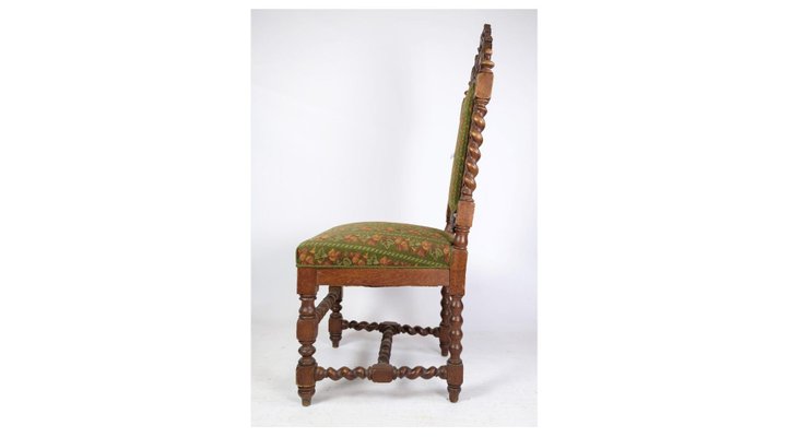 Renaissance Style High-Backed Chair in Solid Oak-UY-1284412