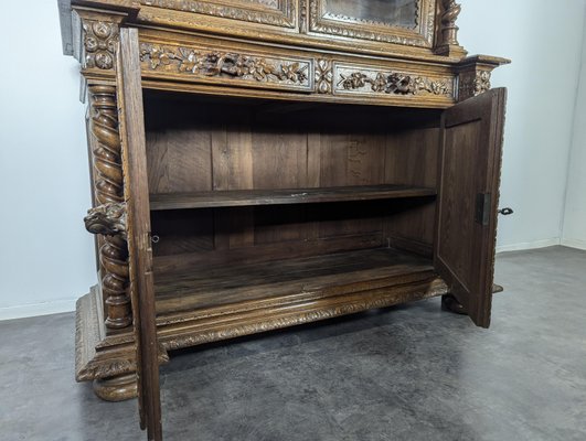 Renaissance Style Hunting Cabinet in Walnut-HLV-2033109