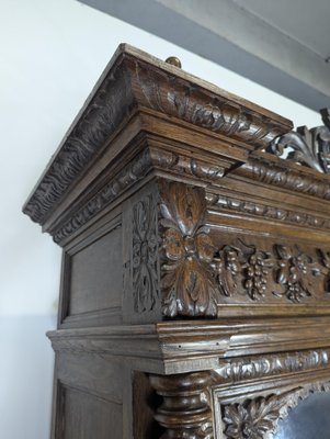 Renaissance Style Hunting Cabinet in Walnut-HLV-2033109