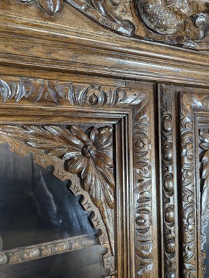 Renaissance Style Hunting Cabinet in Walnut-HLV-2033109