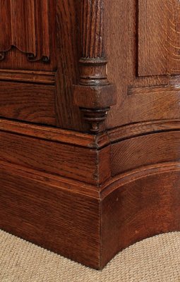 Renaissance Style Jeanselme Cabinet in Solid Oak, Late 19th Century-RVK-1034532