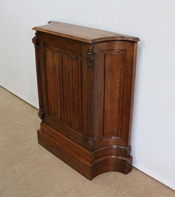 Renaissance Style Jeanselme Cabinet in Solid Oak, Late 19th Century-RVK-1034532