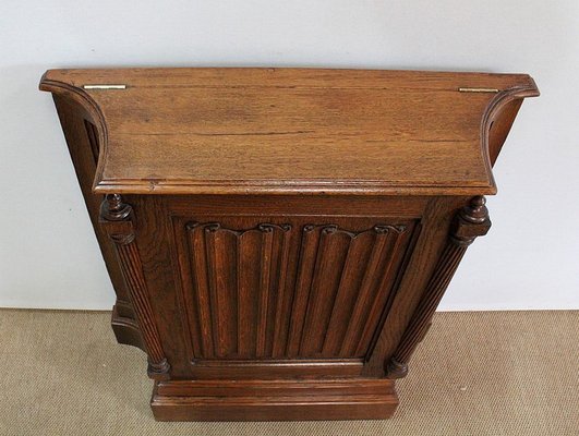 Renaissance Style Jeanselme Cabinet in Solid Oak, Late 19th Century-RVK-1034532