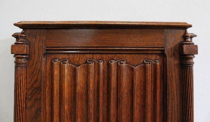 Renaissance Style Jeanselme Cabinet in Solid Oak, Late 19th Century-RVK-1034532