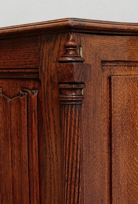 Renaissance Style Jeanselme Cabinet in Solid Oak, Late 19th Century-RVK-1034532