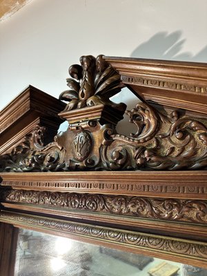 Renaissance Style Mirror in Walnut, 19th Century-AXR-2023576