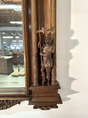 Renaissance Style Mirror in Walnut, 19th Century-AXR-2023576