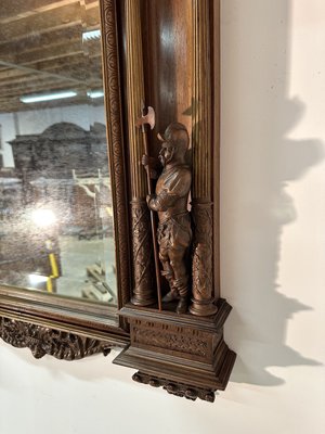 Renaissance Style Mirror in Walnut, 19th Century-AXR-2023576