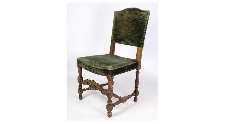 Renaissance Style Oak Dining Chairs, 1930, Set of 2-UY-1284416