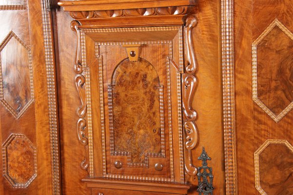 Renaissance Walnut 1-Door Cabinet, 17th Century-DXD-1132860