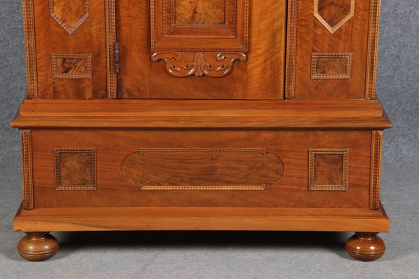 Renaissance Walnut 1-Door Cabinet, 17th Century-DXD-1132860