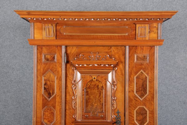 Renaissance Walnut 1-Door Cabinet, 17th Century-DXD-1132860