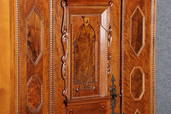 Renaissance Walnut 1-Door Cabinet, 17th Century-DXD-1132860