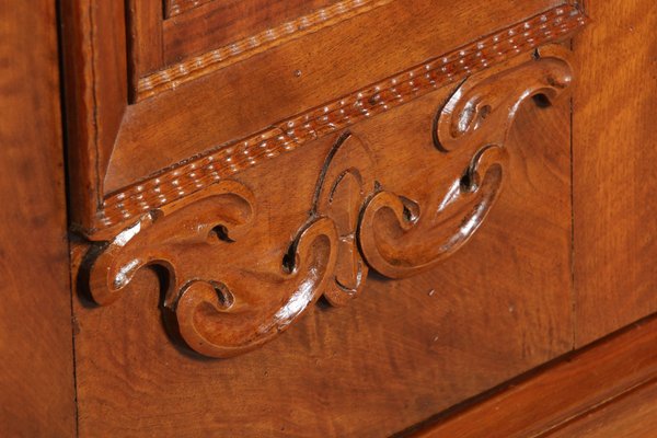 Renaissance Walnut 1-Door Cabinet, 17th Century-DXD-1132860