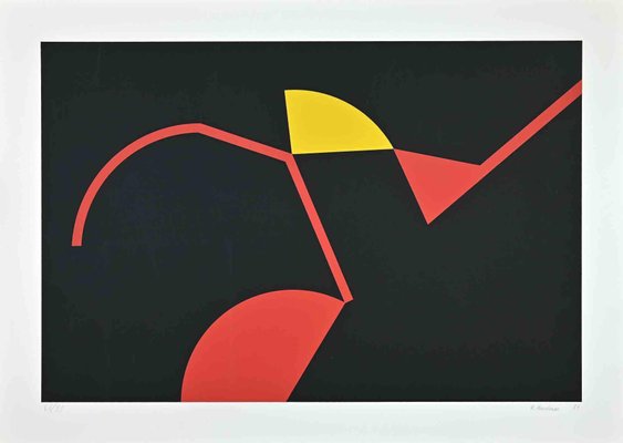 Renato Barisani, The Red and Yellow Structures, Original Screen Print, 1983-ZCI-1272501