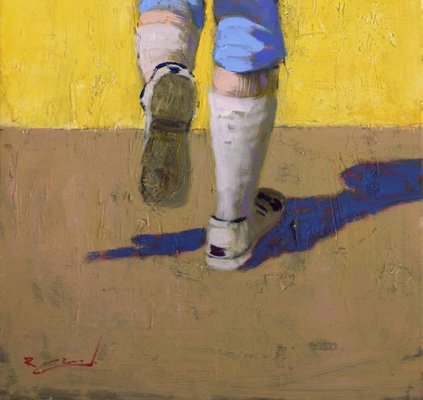 Renato Criscuolo, Jogging/Return Jogging, Italy, Late 2000s, Oil on Canvas, Set of 2-VHF-1286412