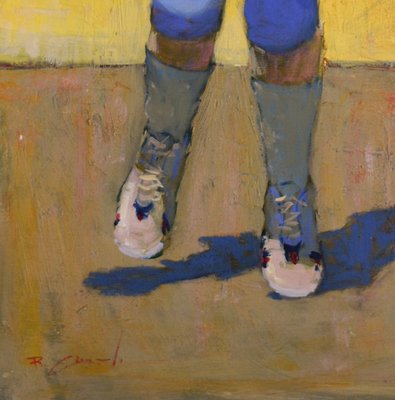 Renato Criscuolo, Jogging/Return Jogging, Italy, Late 2000s, Oil on Canvas, Set of 2-VHF-1286412